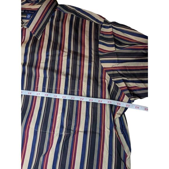 Paul Fredrick Vintage 90s striped button down 100% cotton size XXL - Picture 4 of 11